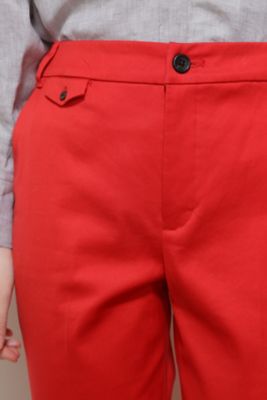 ◆サテンストレッチスリムパンツ（０７７２１３０４００）
