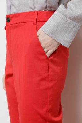 ◆サテンストレッチスリムパンツ（０７７２１３０４００）