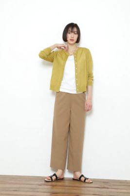◆レーヨン強撚Ｃ／麻ツイルＳＴパンツ（０７７２１３０５０５）