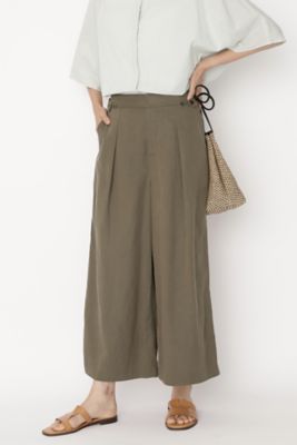 ＜human woman (Women)＞リネンコットンセミワイドパンツ（０７７２１３０６０４）