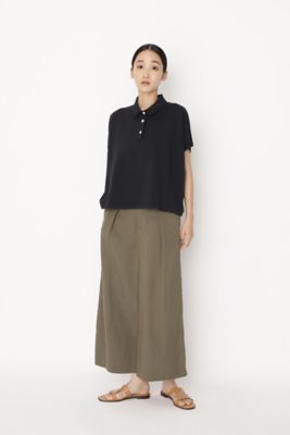 リネンコットンセミワイドパンツ（０７７２１３０６０４）