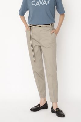 ＜human woman (Women)＞サテンストレッチスリムパンツ（０７７２１３０６０５）