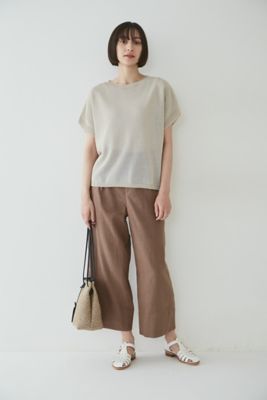 麻混ワイドパンツ（０７７２１３０６０７）