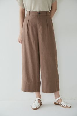 麻混ワイドパンツ（０７７２１３０６０７）