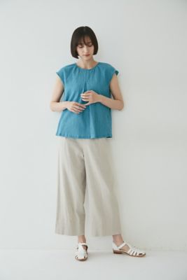 麻混ワイドパンツ（０７７２１３０６０７）