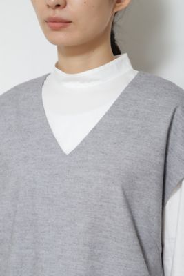 ◆≪Ｊａｐａｎ　ｃｏｕｔｕｒｅ≫Ｖネックレイヤードワンピース（０７７２１４０２０２）
