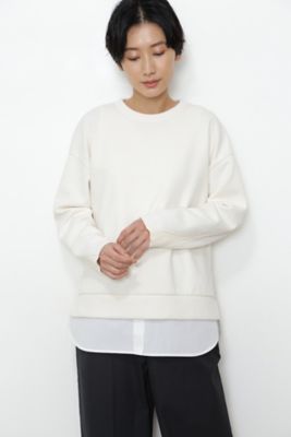 ＜human woman (Women)＞◆インナー付ブークレーダンボールプルオーバー（０７７２１６０１０４）