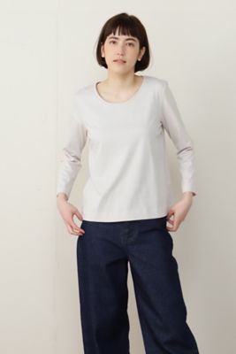 オーガニックコットンスムース長袖Ｔシャツ（０７７２１６０２０７）