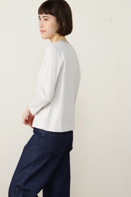 オーガニックコットンスムース長袖Ｔシャツ（０７７２１６０２０７）