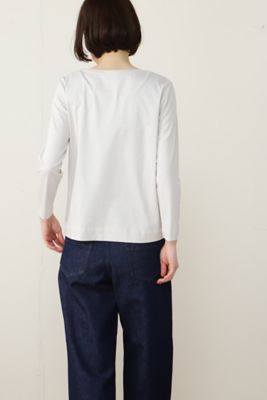 オーガニックコットンスムース長袖Ｔシャツ（０７７２１６０２０７）
