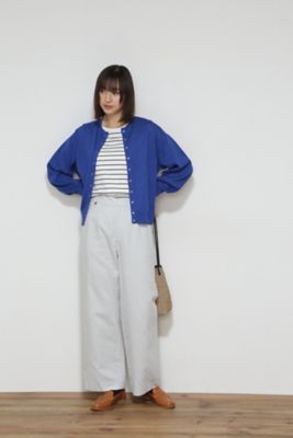 ◆オーガニック綿天竺半袖ボーダーＴシャツ（０７７２１６０３０２）