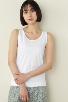 ＜human woman (Women)＞オーガニックコットンスムースタンクトップ（０７７２１６０３０３）