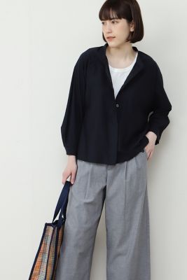 ◆スタンドカラージャージーカットソー（０７７２１６０３０５）