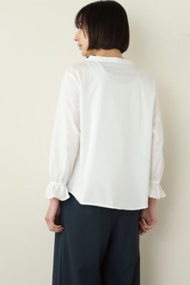 ◇袖ギャザージャージーブラウス（0772160310