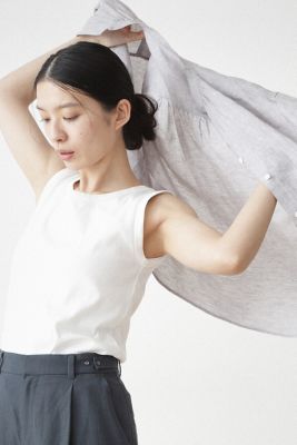 ＜human woman (Women)＞◆オーガニックコットンベアテレコタンクトップ（０７７２１６０４０６）