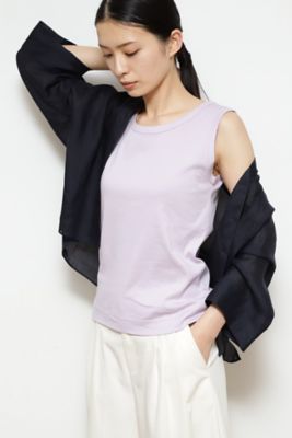 ◆オーガニックコットンベアテレコタンクトップ（０７７２１６０４０６）