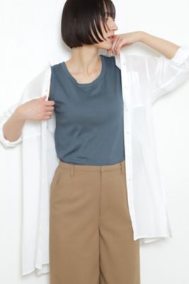 ◆オーガニックコットンベアテレコタンクトップ（０７７２１６０４０６）