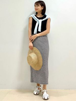 ◆ジグザグノースリーブカットソー（０７７２１６０５００）