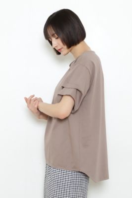 ◆タックスリーブカットソー（０７７２１６０５０５）