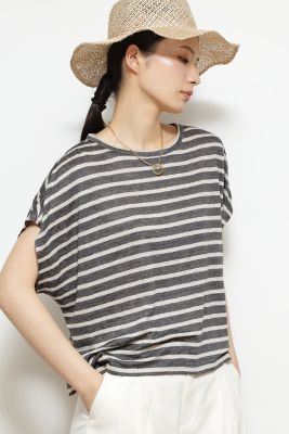 ＜human woman (Women)＞◆リネン天竺カットソー（０７７２１６０５０６）