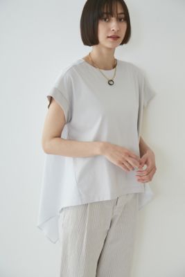＜human woman (Women)＞布帛ドッキングカットソー（０７７２１６０５１０）