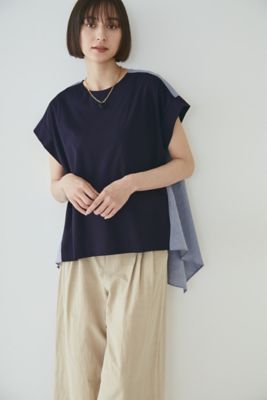 布帛ドッキングカットソー（０７７２１６０５１０）