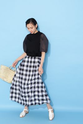 ◆袖布帛ドッキングプルオーバー（０７７２１６０６０２）