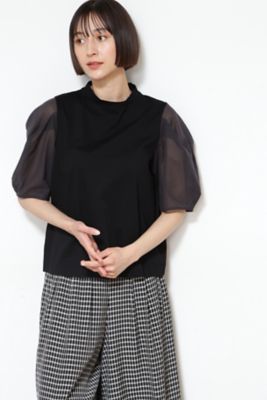 ◆袖布帛ドッキングプルオーバー（０７７２１６０６０２）