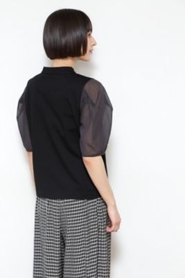 ◆袖布帛ドッキングプルオーバー（０７７２１６０６０２）