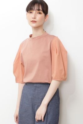 ◆袖布帛ドッキングプルオーバー（０７７２１６０６０２）