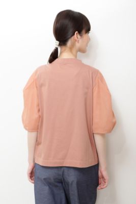 ◆袖布帛ドッキングプルオーバー（０７７２１６０６０２）