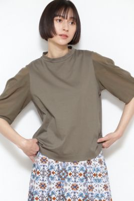 ◆袖布帛ドッキングプルオーバー（０７７２１６０６０２）