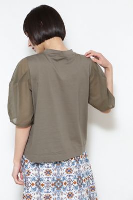 ◆袖布帛ドッキングプルオーバー（０７７２１６０６０２）