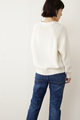 ◆コットンアクリル天竺ニットカーディガン（０７７２１７０１０１）