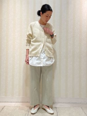 ◆コットンアクリル天竺ニットカーディガン（０７７２１７０１０１）