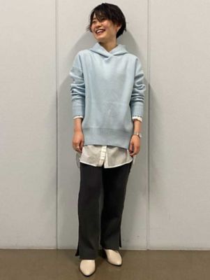 ◆スムースニットパーカー（０７７２１７０１０２）