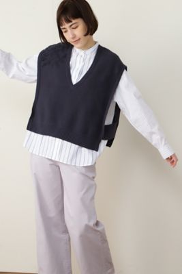 ◆パイルジャガードベスト（０７７２１７０２１０）