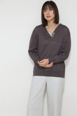 ◆ペーパーヤーン２ＷＡＹプルオーバー（０７７２１７０３０１）