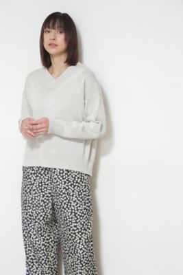 ◆メランジギマＶネックニット（０７７２１７０３０２）