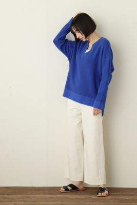 ◆キーネックチュニックニット（０７７２１７０３０４）
