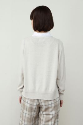 ◆５ｅ・衿つきプルオーバーニット（０７７２１７０３０８）