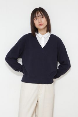 ◆５ｅ・衿つきプルオーバーニット（０７７２１７０３０８）
