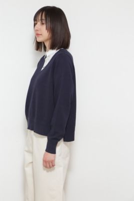 ◆５ｅ・衿つきプルオーバーニット（０７７２１７０３０８）