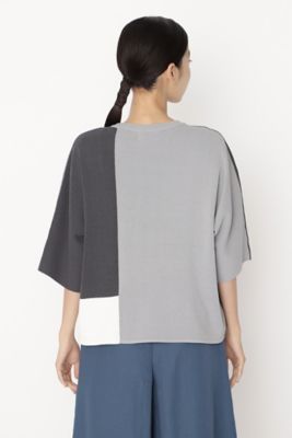 ◆カラーブロックプルオーバーニット（０７７２１７０４０７）