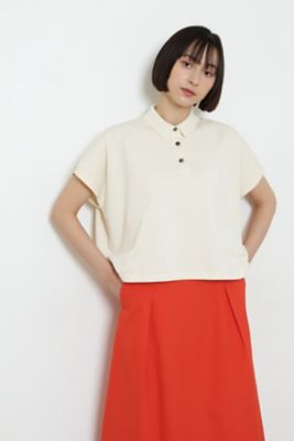◆衿付きボックスシルエットニット（０７７２１７０５０２）