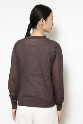 ◆シアーニットカーディガン（０７７２１７０５０４）