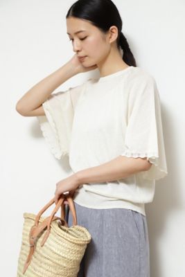 ＜human woman (Women)＞◆フレアスリーブニット（０７７２１７０５０８）
