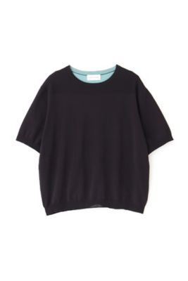 ◆ドライタッチバイカラーニットプルオーバー（０７７２１７０６０２）