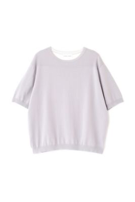 ◆ドライタッチバイカラーニットプルオーバー（０７７２１７０６０２）