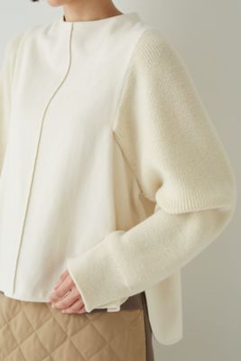 ◆≪Ｊａｐａｎ　ｃｏｕｔｕｒｅ≫ニットドッキングプルオーバー（０７７２２１０００５）